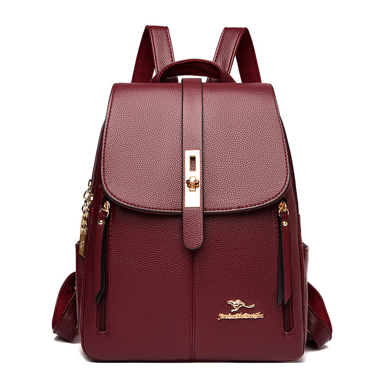 Leather Leisure Travel Backpack