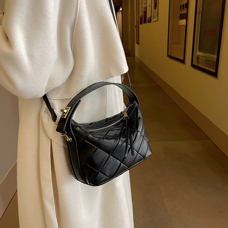Retro Woven  Small Square Crossbody Bag