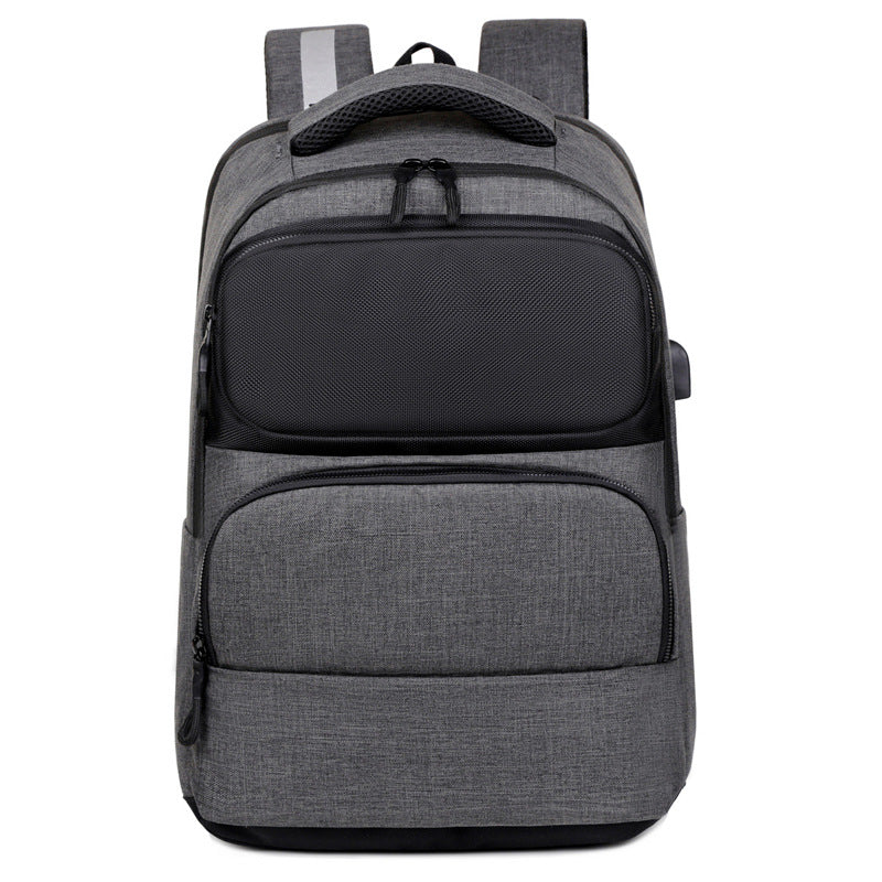 Men's Leisure Large Capacity Oxford Cloth USB Backpack