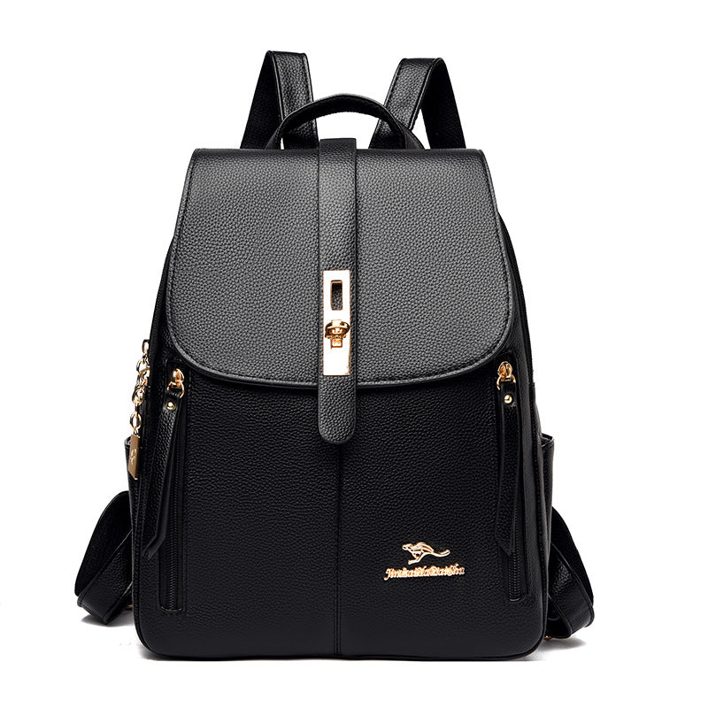Leather Leisure Travel Backpack