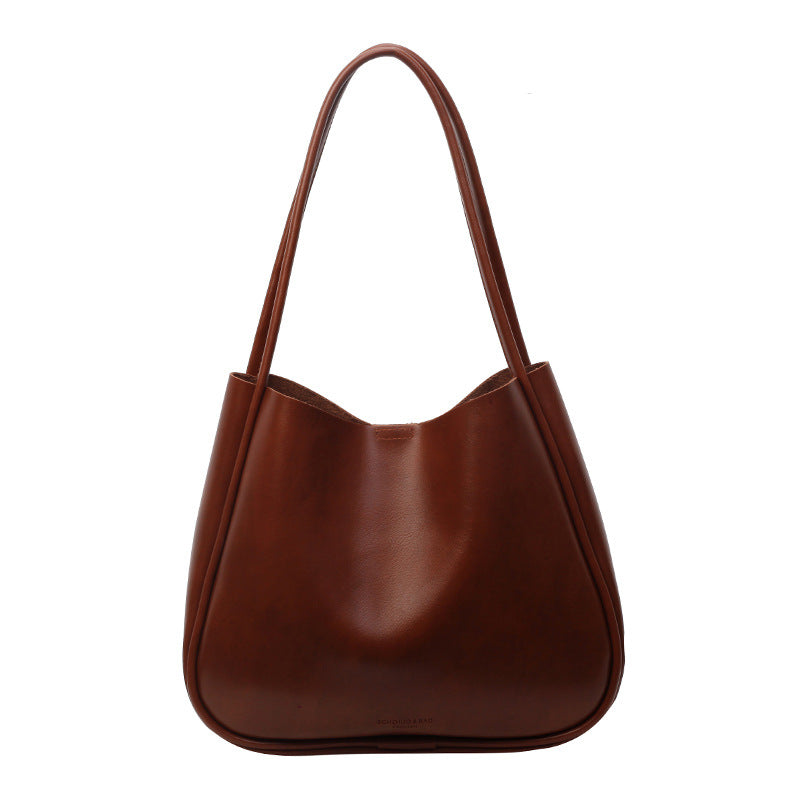 Retro Textured  Large Capacity Commuter Tote