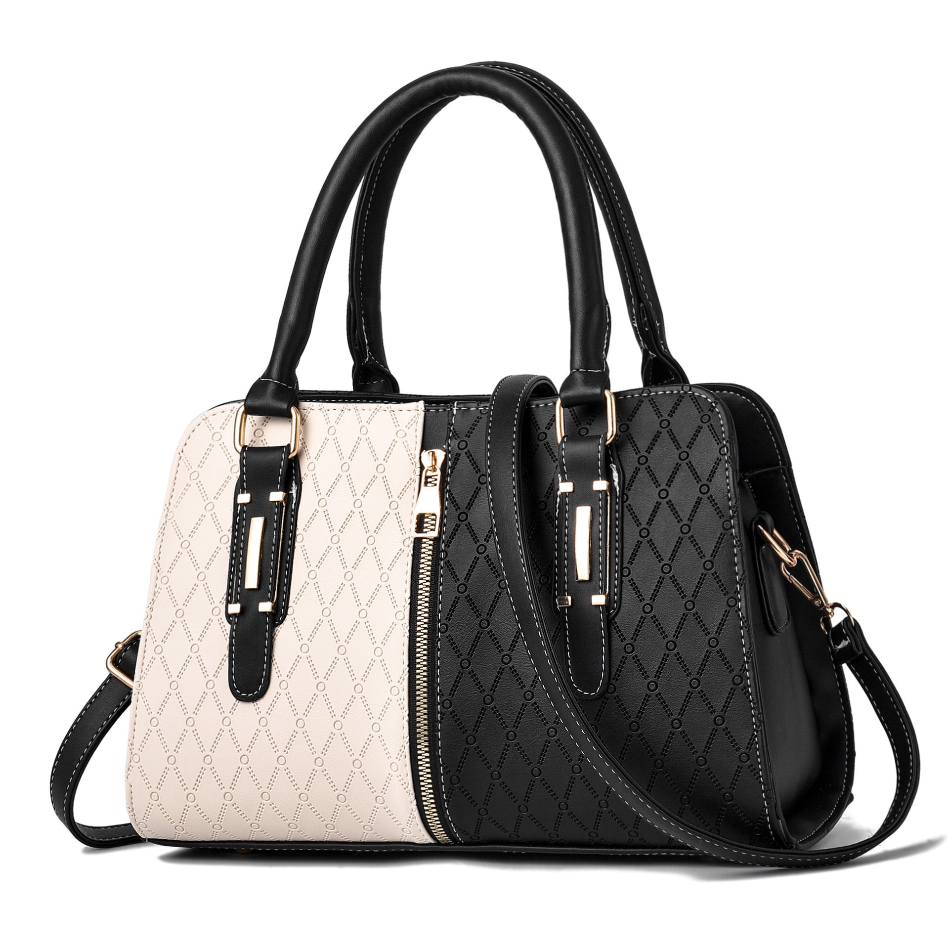 Spliced Fashion  Large Shoulder Messenger Bag