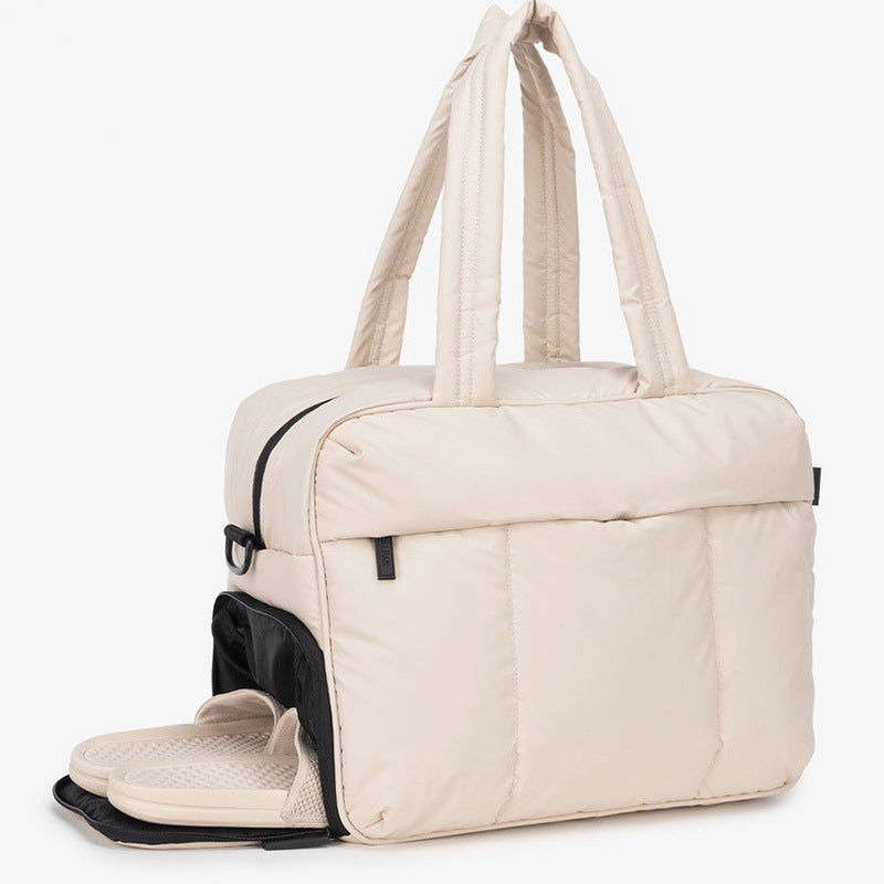 Winter Puffer Cotton Tote Bag