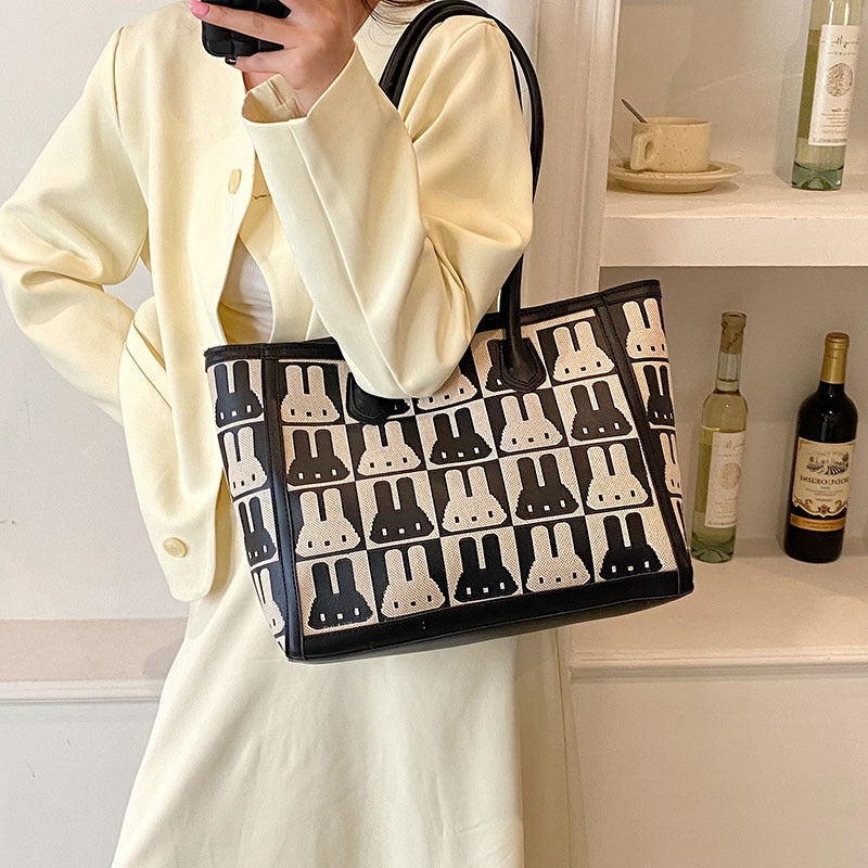 Canvas College Tote Bag for Women