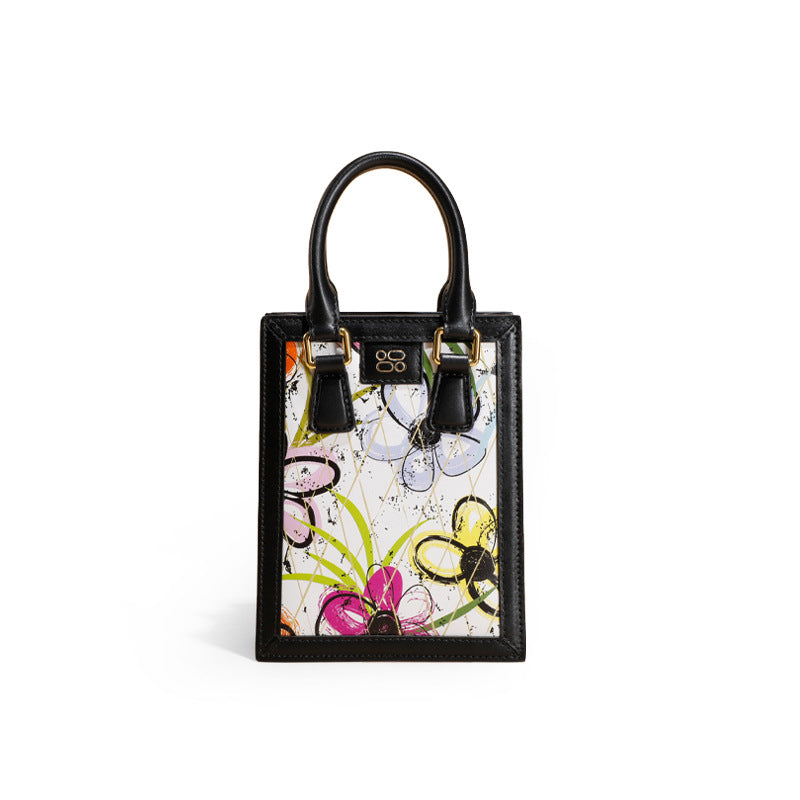 Genuine Leather Niche Small Mobile Phone Crossbody Bag
