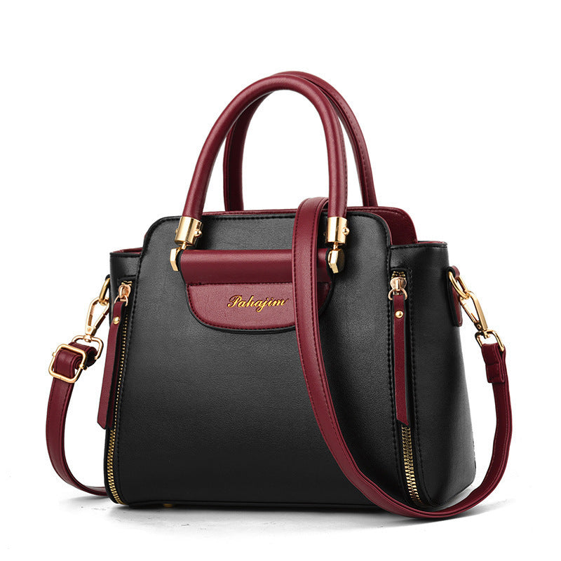 Contrast Color  Large Capacity Fashion Tote Bag