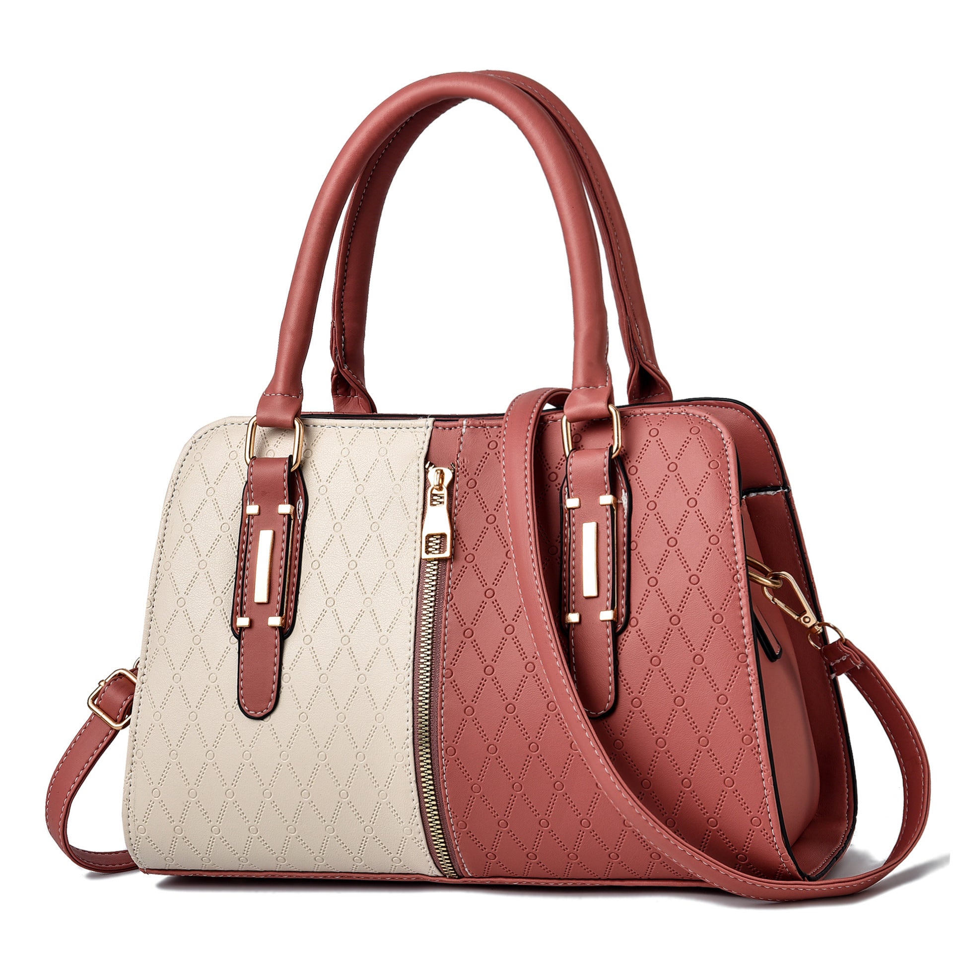 Spliced Fashion  Large Shoulder Messenger Bag