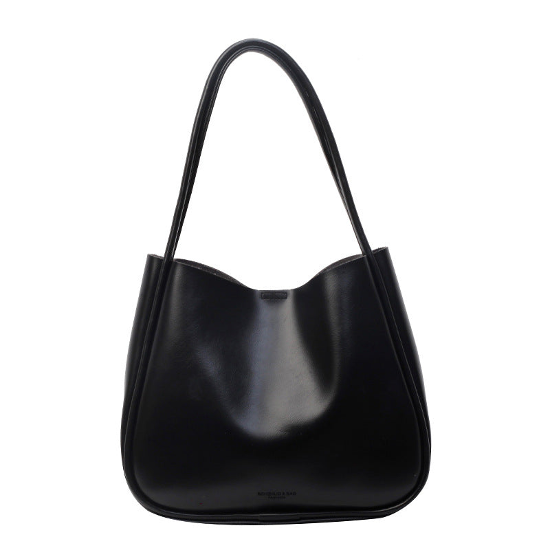 Retro Textured  Large Capacity Commuter Tote