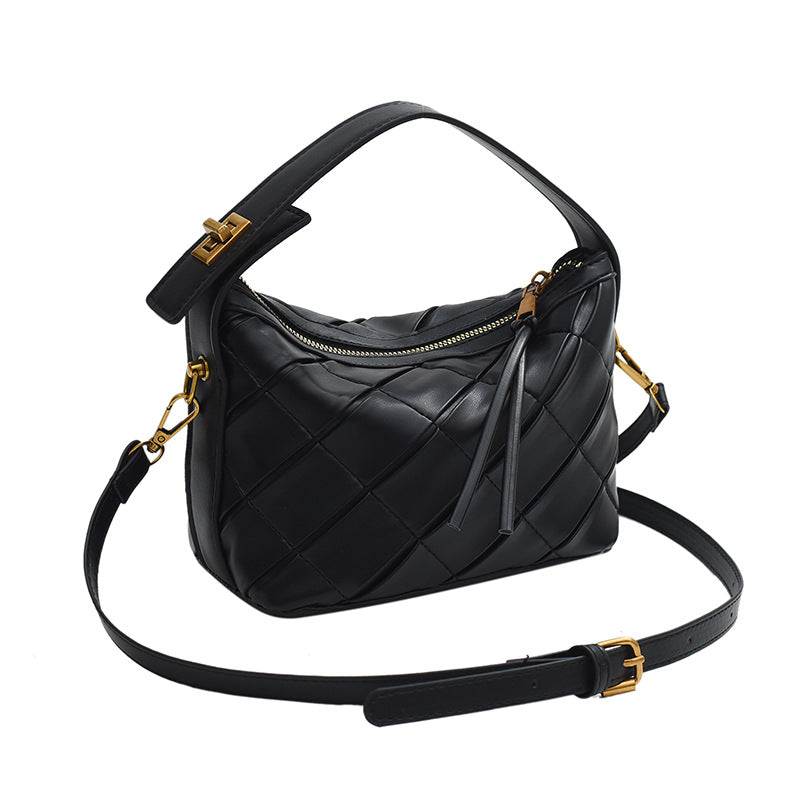Retro Woven  Small Square Crossbody Bag