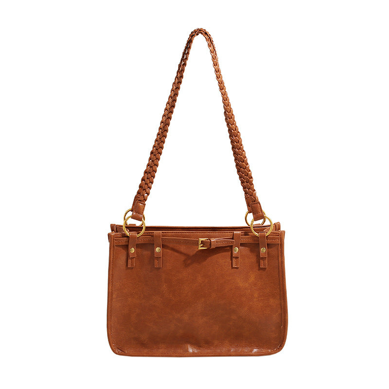 Retro  Large Capacity Commuter Shoulder Tote
