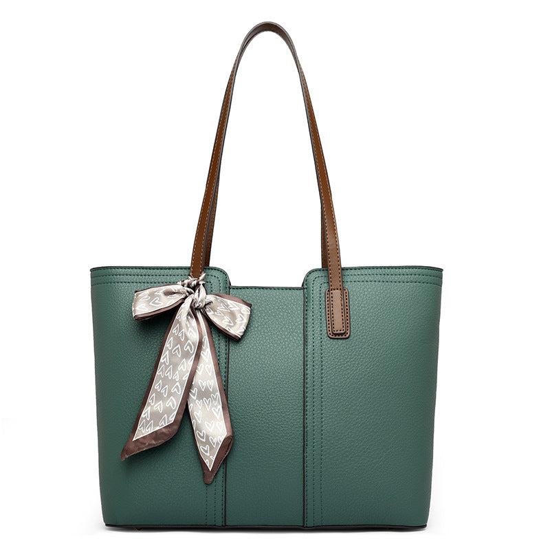 Textured  Spring INS Style Large Shoulder Tote