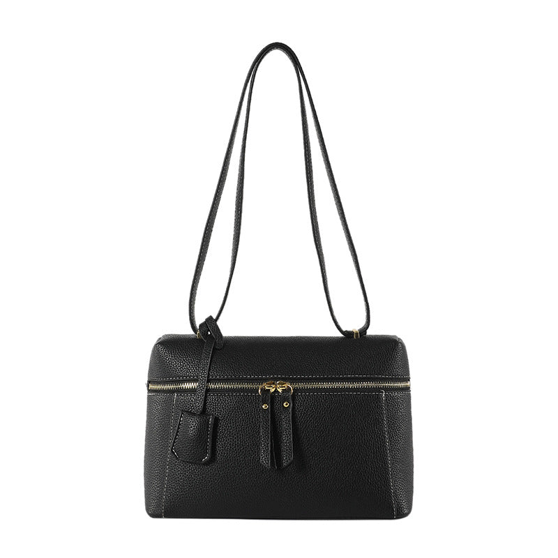Retro Box Style  One-Shoulder Messenger Bag
