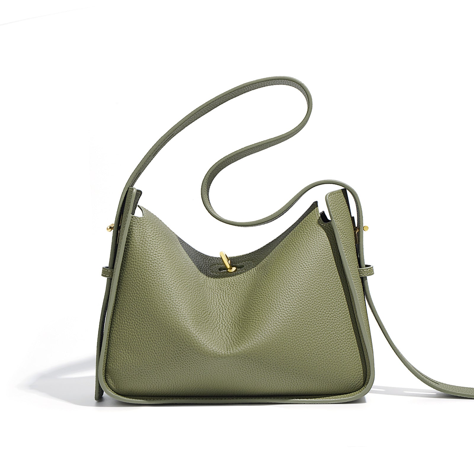 Genuine Leather Niche Pillow Tote Messenger Bag
