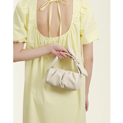 Cloud Style  Pleated Chain Strap Handbag