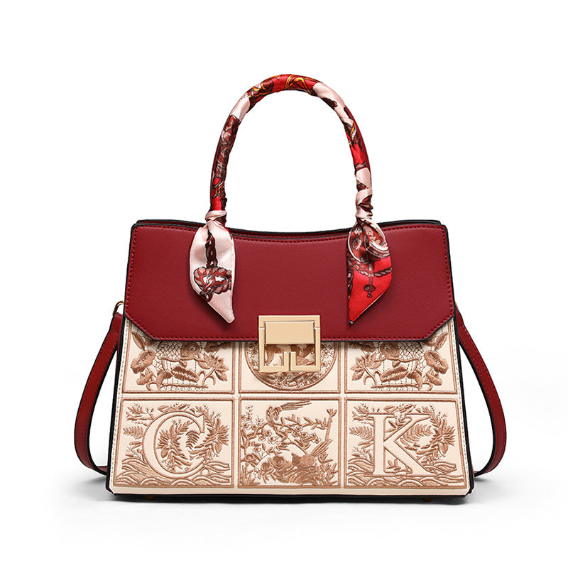 Summer Genuine Leather Mother’s Tote Wedding Handbag