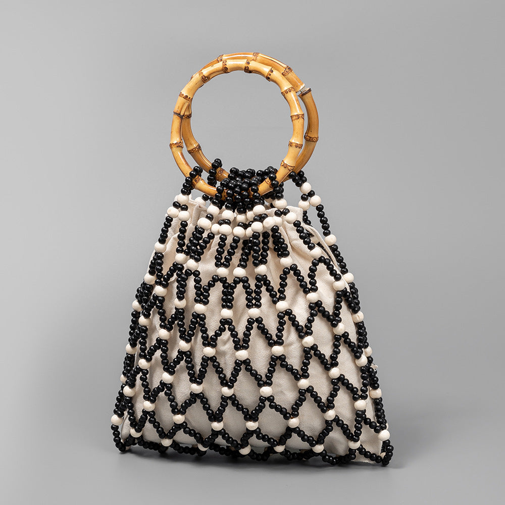 Niche Bamboo Oxford and Resin Beach Handbag