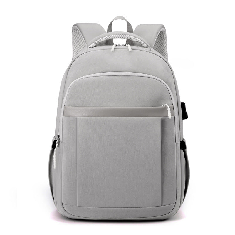 USB Charging Large Capacity Nylon School Travel Backpack