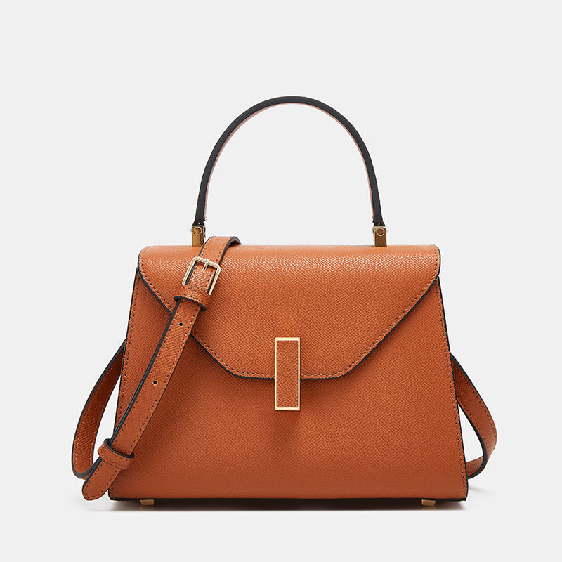 Fashionable Lychee Pattern PVC Kelly Handbag