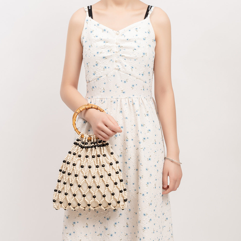 Niche Bamboo Oxford and Resin Beach Handbag