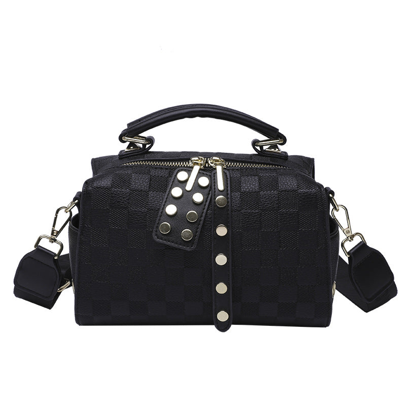 Retro Plaid Shoulder Messenger Handbag