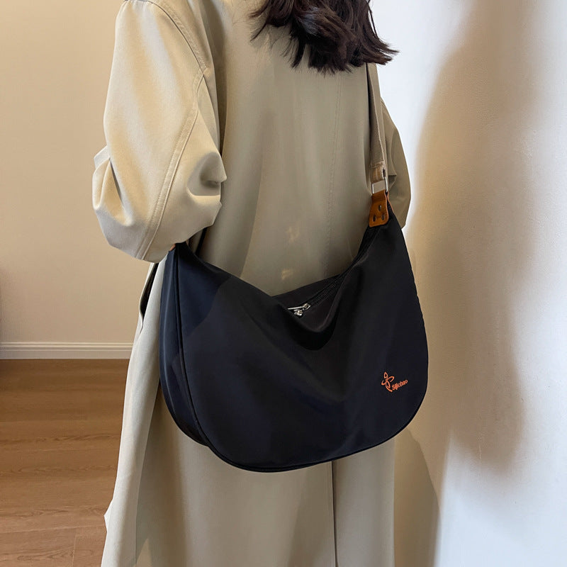 Style Nylon Dumpling Shoulder Messenger Bag