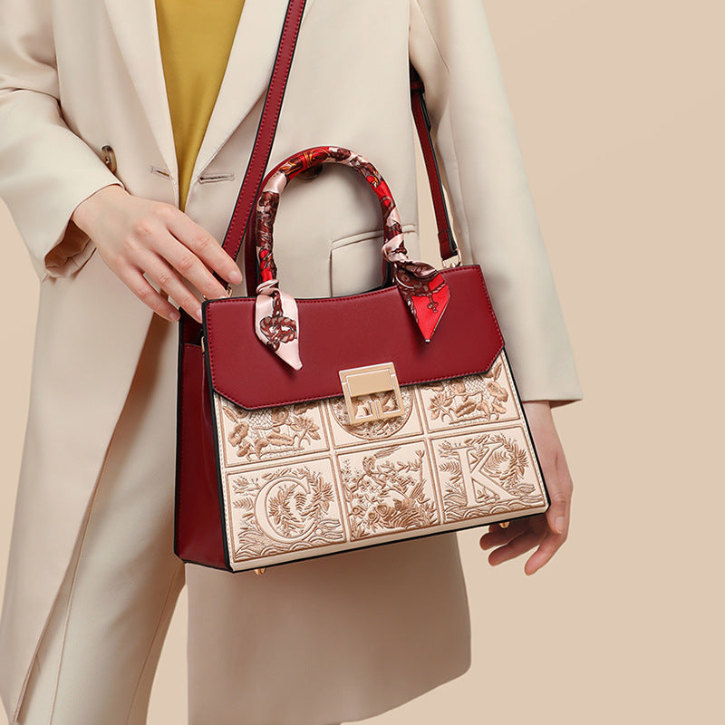 Summer Genuine Leather Mother’s Tote Wedding Handbag