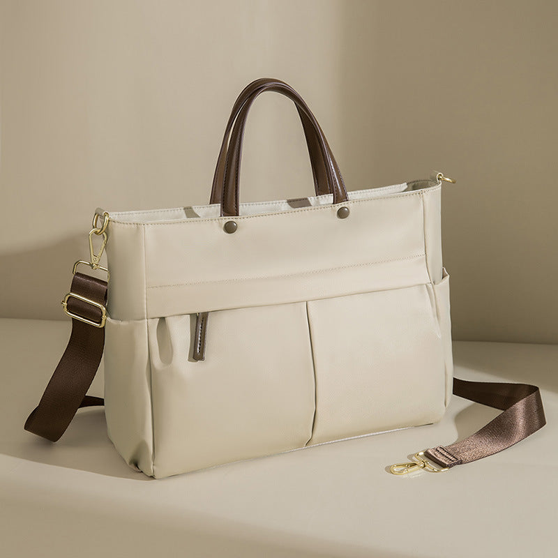 Women's Large Capacity Nylon Laptop Shoulder Bag