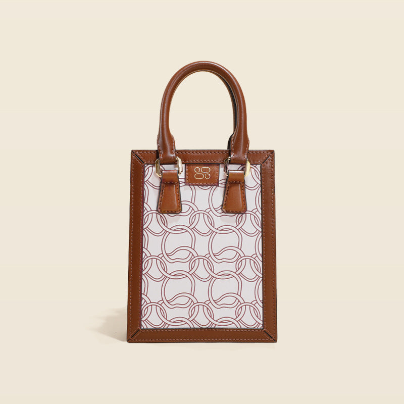 Genuine Leather Niche Small Mobile Phone Crossbody Bag