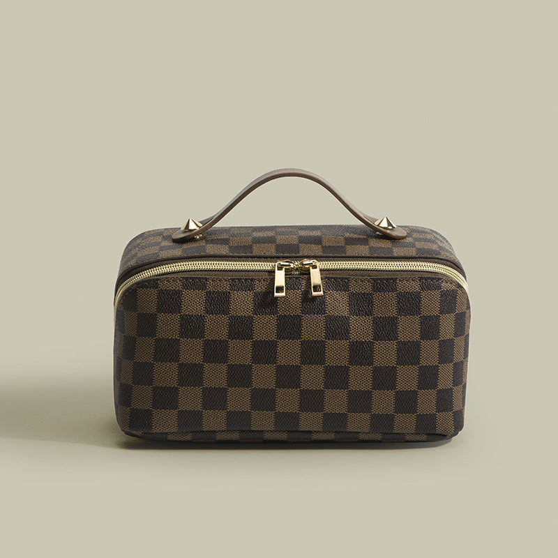 PU Leather Waterproof Cosmetic Toiletry Bag