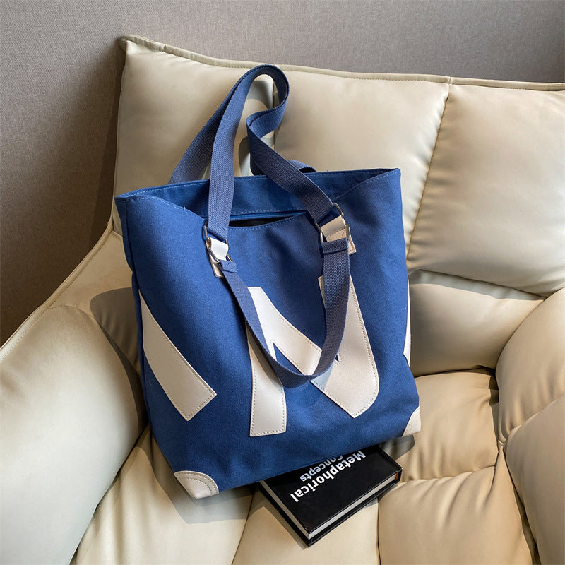 Large Capacity Canvas Student Tote Bag