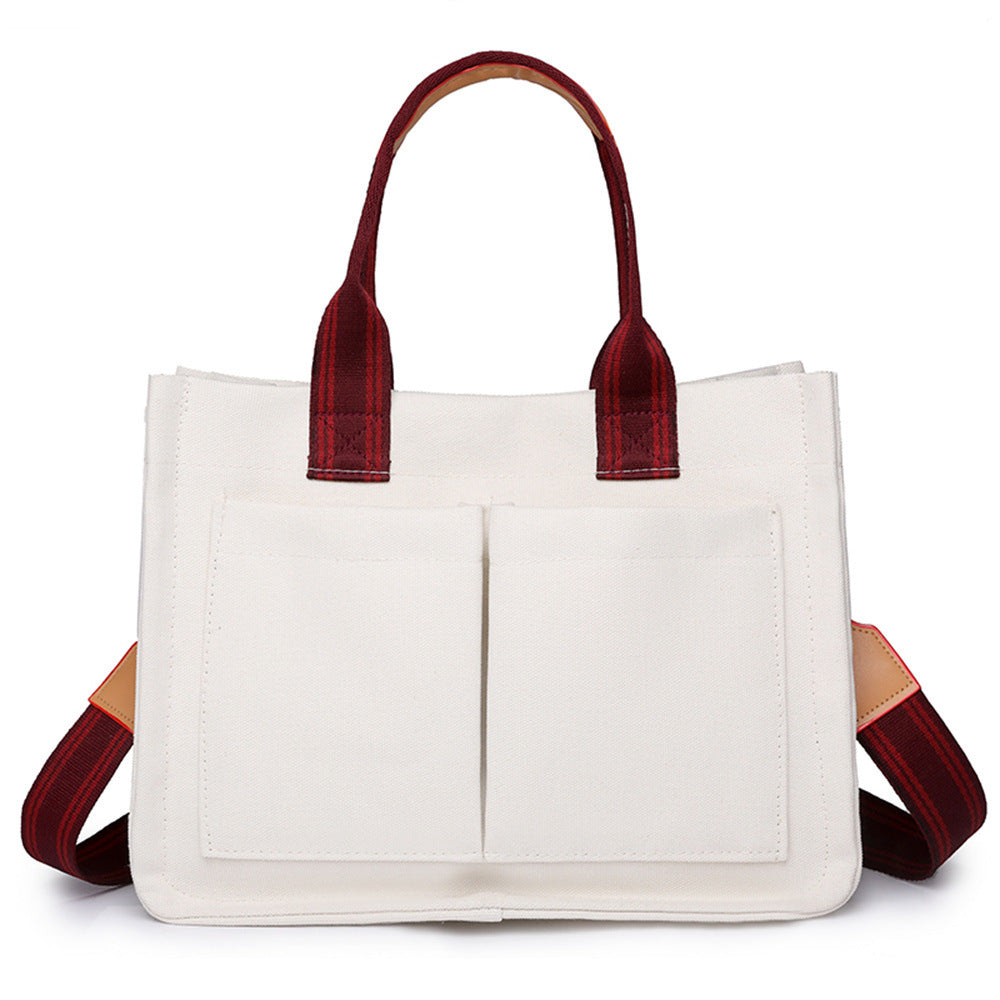 Retro Casual Oxford Cloth Canvas Commuter Tote