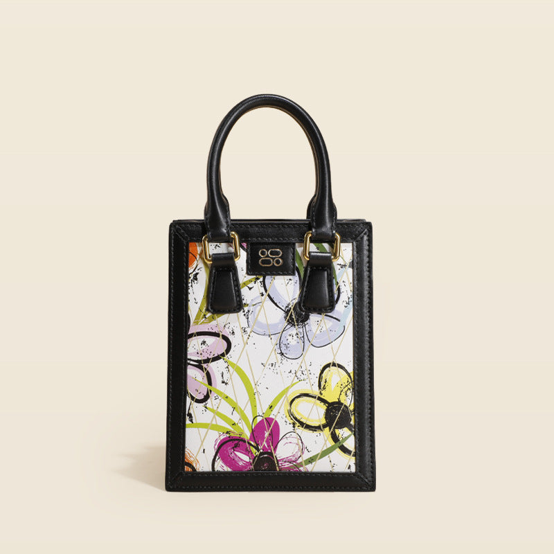 Genuine Leather Niche Small Mobile Phone Crossbody Bag