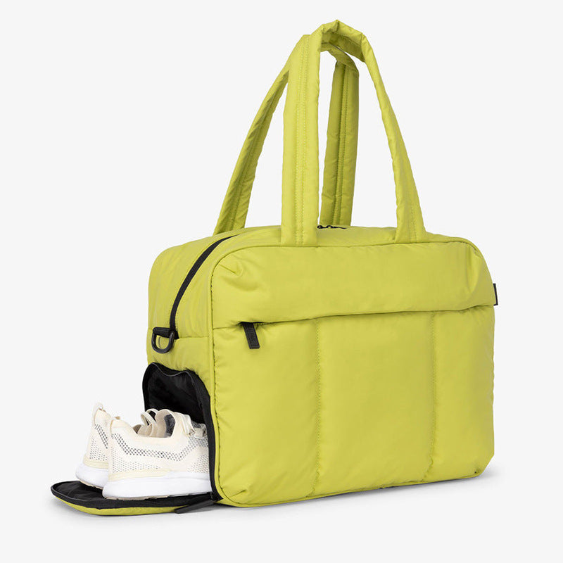 Winter Puffer Cotton Tote Bag