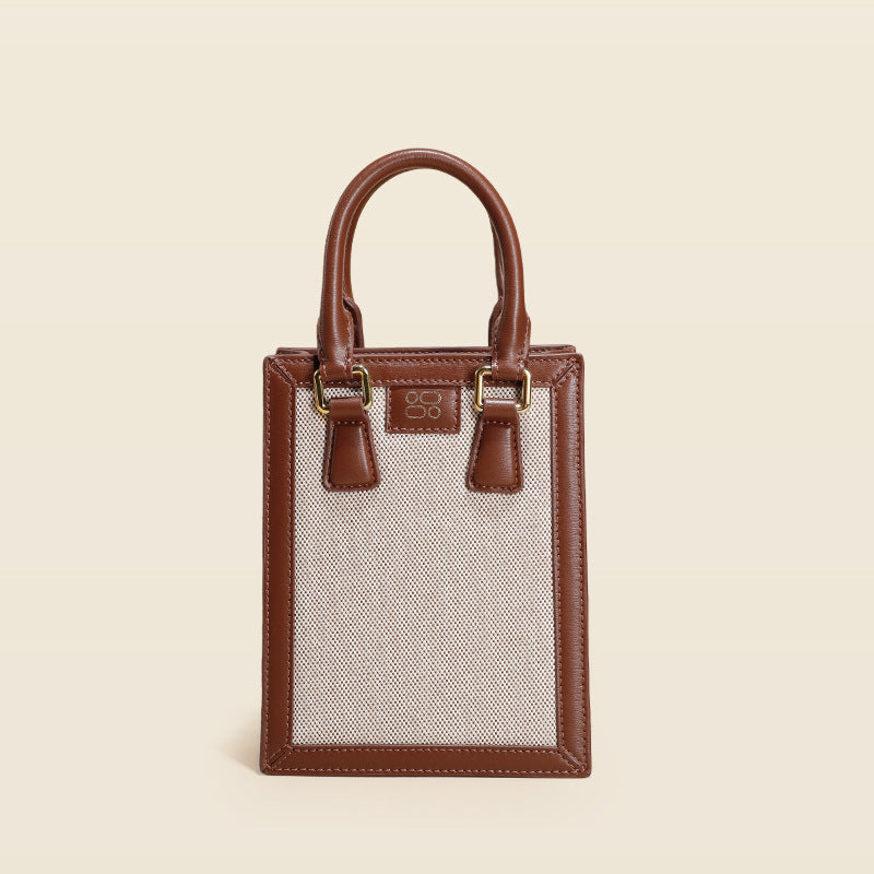 Genuine Leather Niche Small Mobile Phone Crossbody Bag