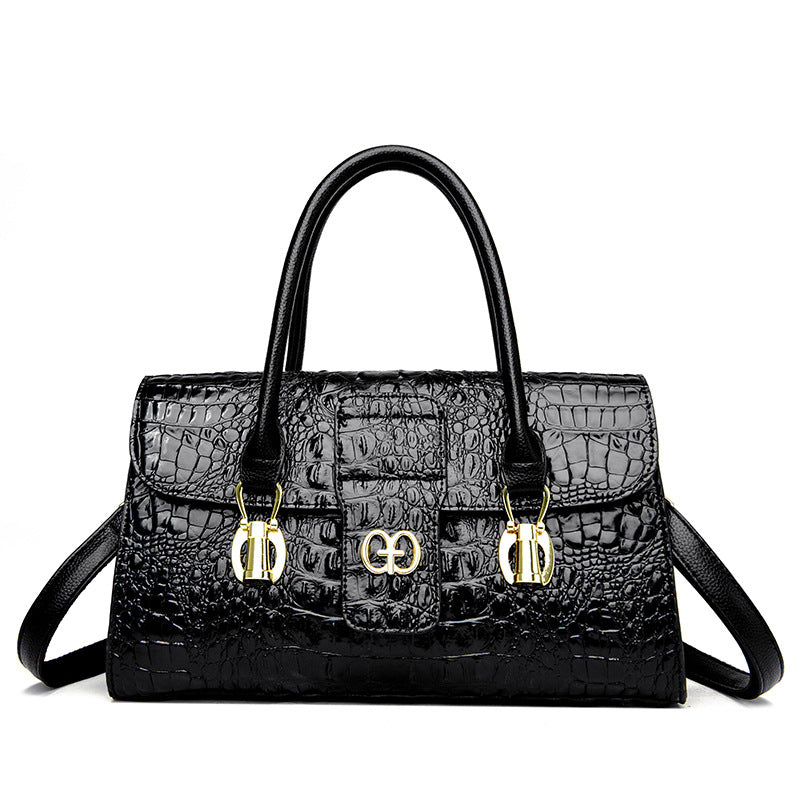 Trendy Crocodile Pattern  Women's Shoulder Bag