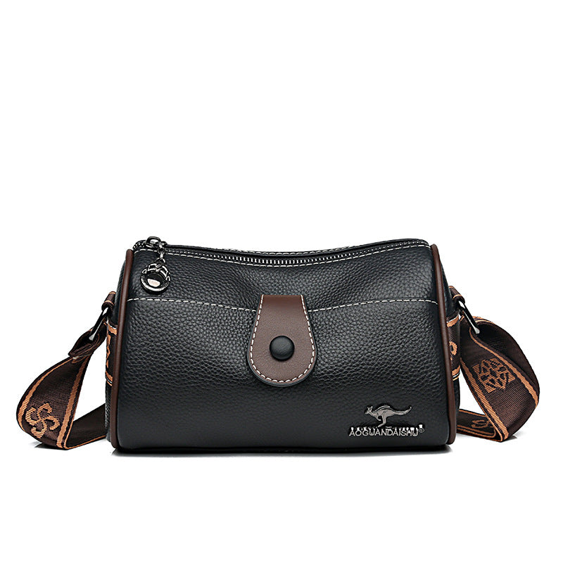 First Layer Cowhide Retro  Shoulder Messenger Bag