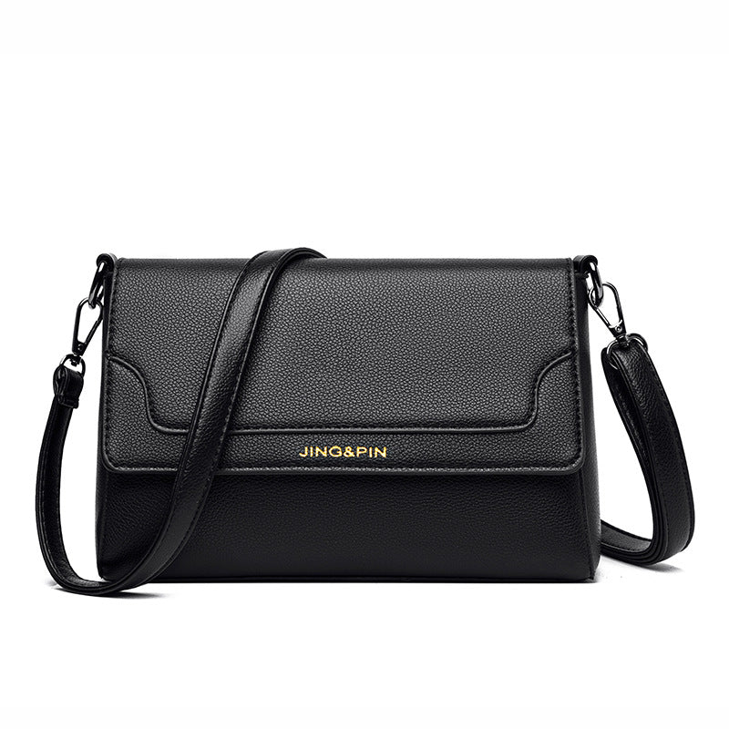 Retro  Soft Leather Crossbody Bag