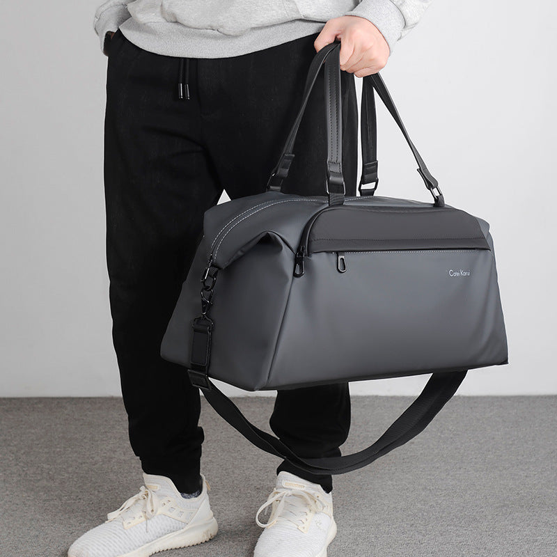 CateiKarrui Large Capacity Men's Polyester Travel Duffle Bag