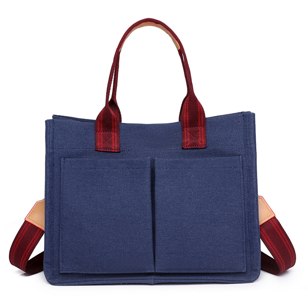 Retro Casual Oxford Cloth Canvas Commuter Tote