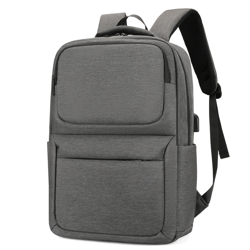 Large Capacity USB Charging Nylon Business Backpack