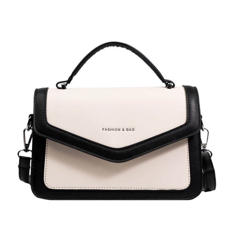 Retro Multi-Pocket  Contrast Crossbody Bag