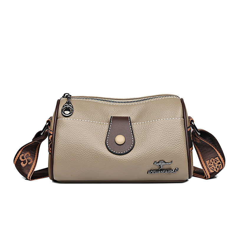 First Layer Cowhide Retro  Shoulder Messenger Bag