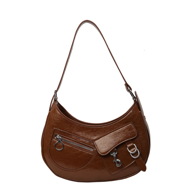 Saddle Style  Casual Crossbody Shoulder Bag