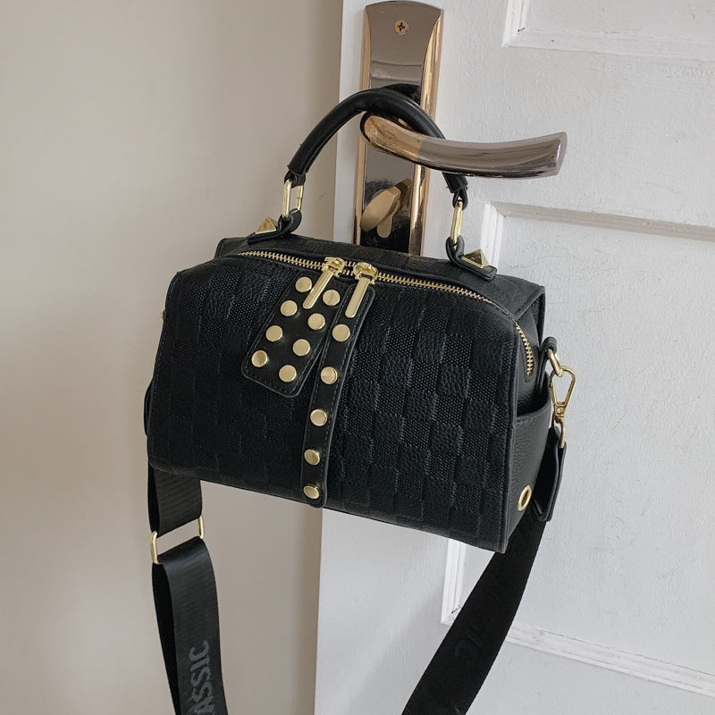 Retro Plaid Shoulder Messenger Handbag