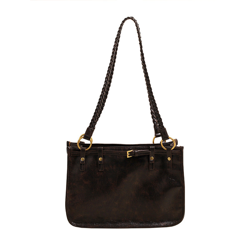 Retro  Large Capacity Commuter Shoulder Tote