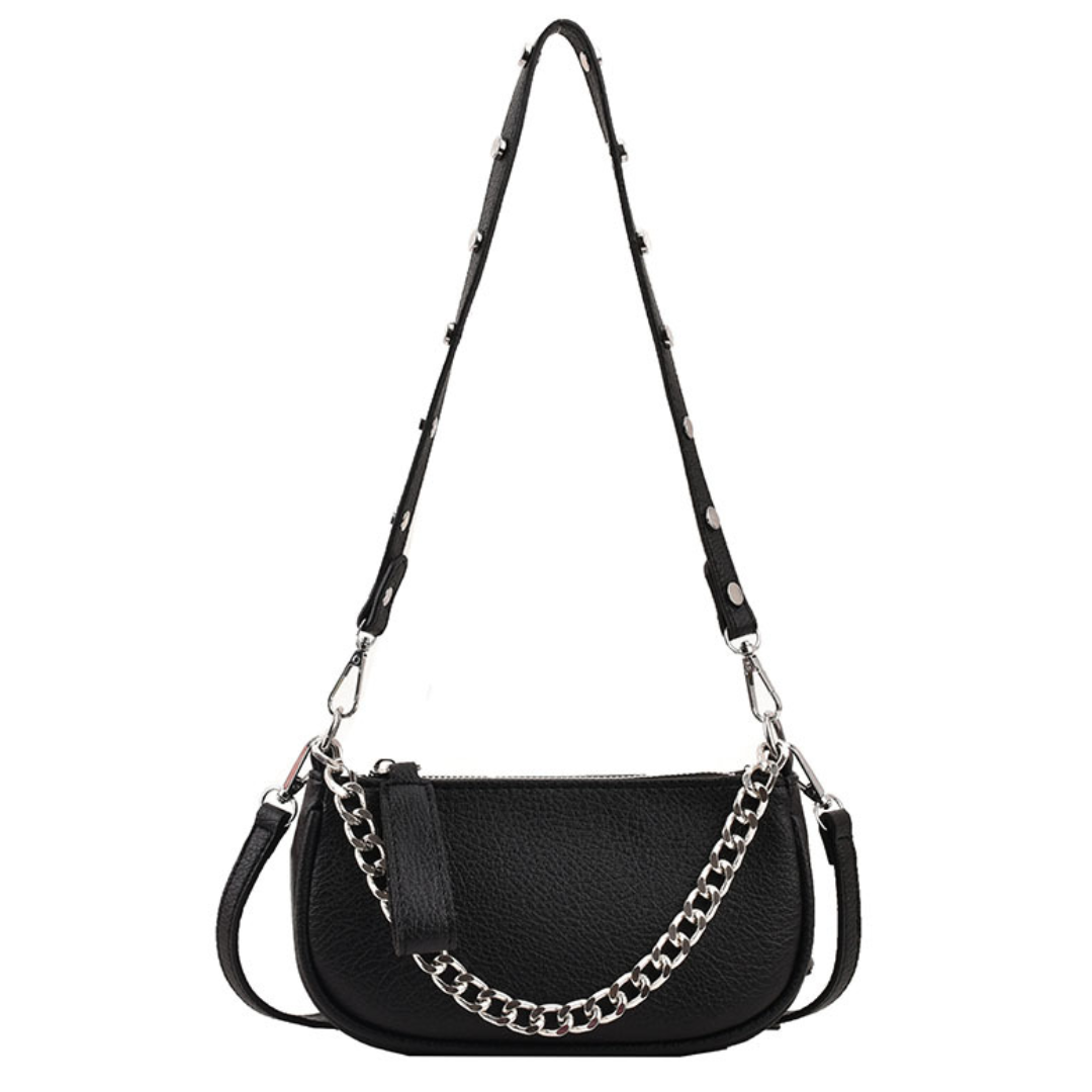Litchi Pattern  Chain Small Crossbody Bag