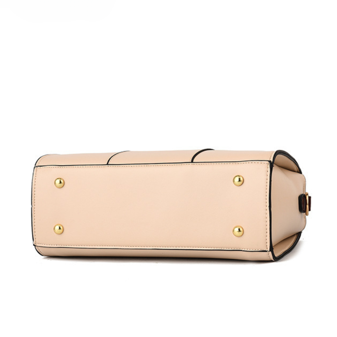 European  Large Capacity Simple Shoulder Handbag
