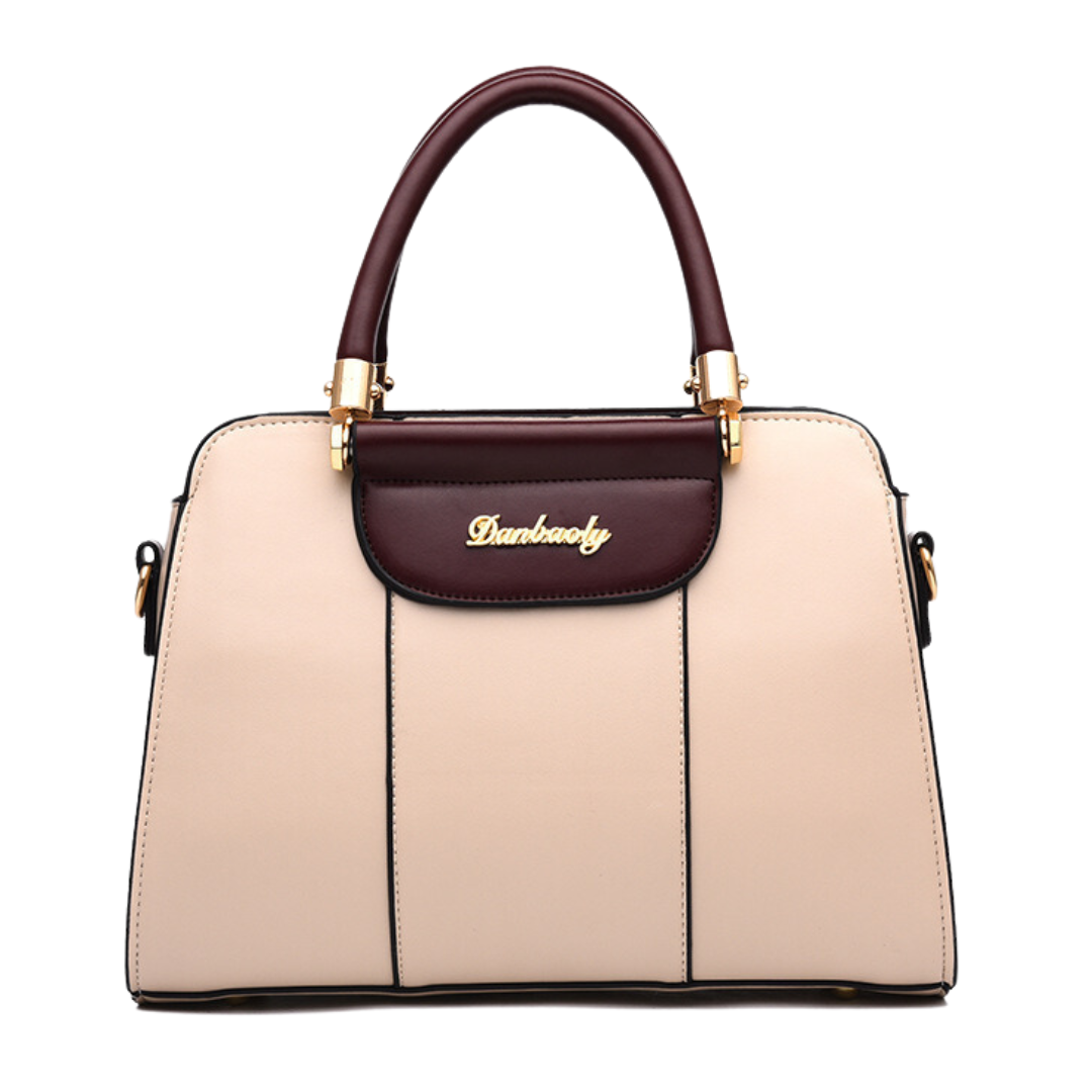 European  Large Capacity Simple Shoulder Handbag