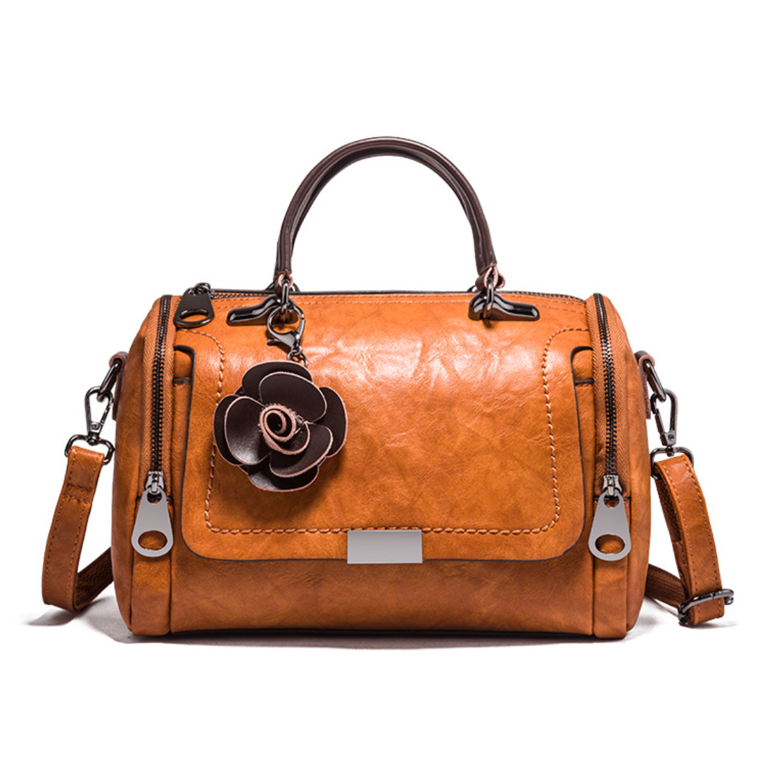 Spring  Pillow Bag with Flower Pendant Shoulder Bag
