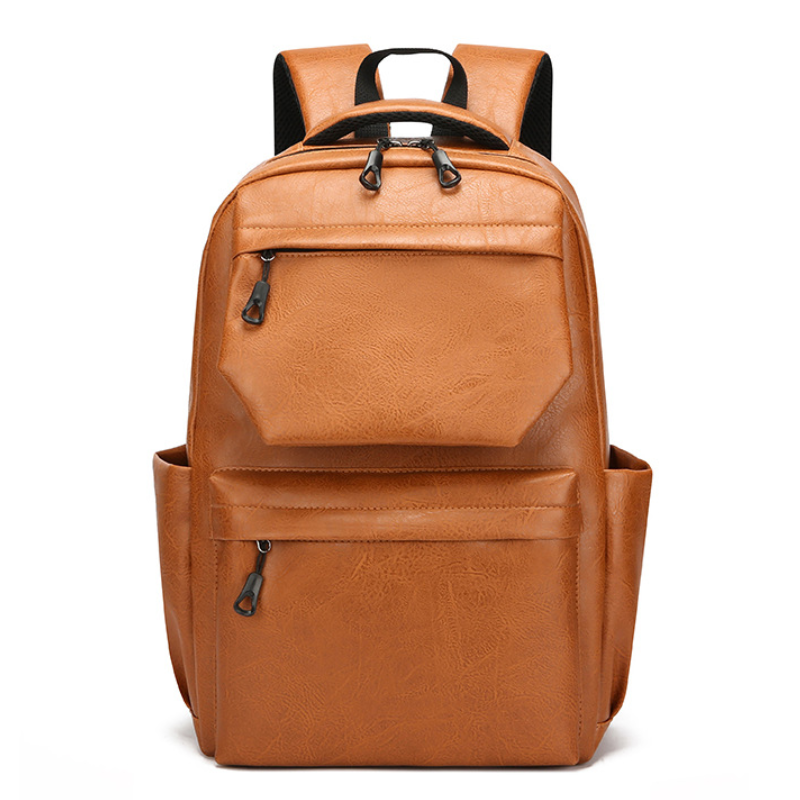 Style PU Leather Fashion Mens Backpack